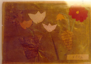 Actual drawing by Vera when she was a child in Theresienstadt.